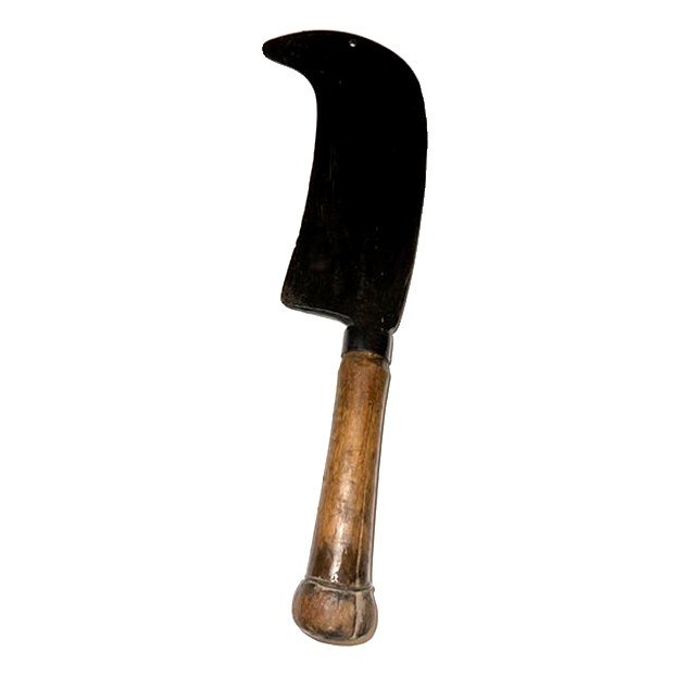 Serpe à manche en bois