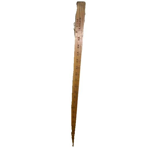 Règle-jauge graduée en bois