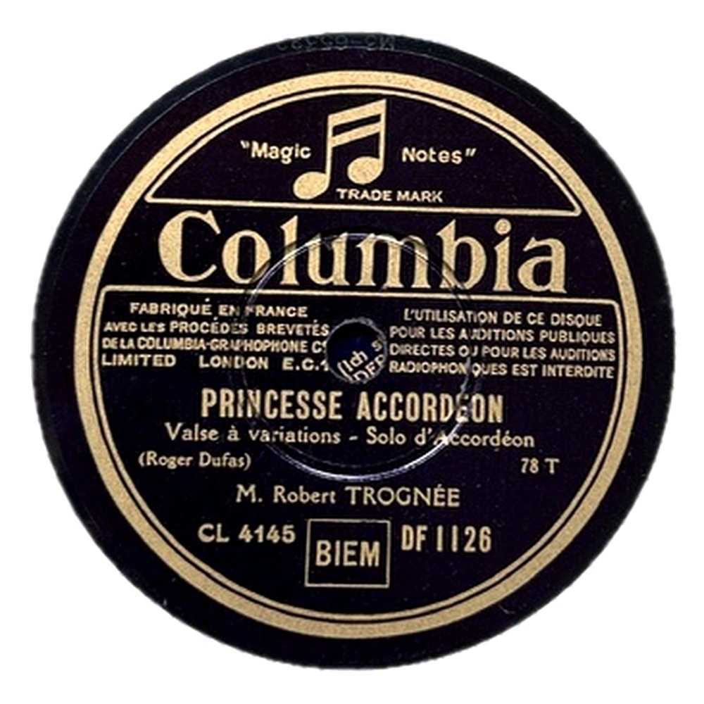 « Princesse accordéon » – Robert Trognée