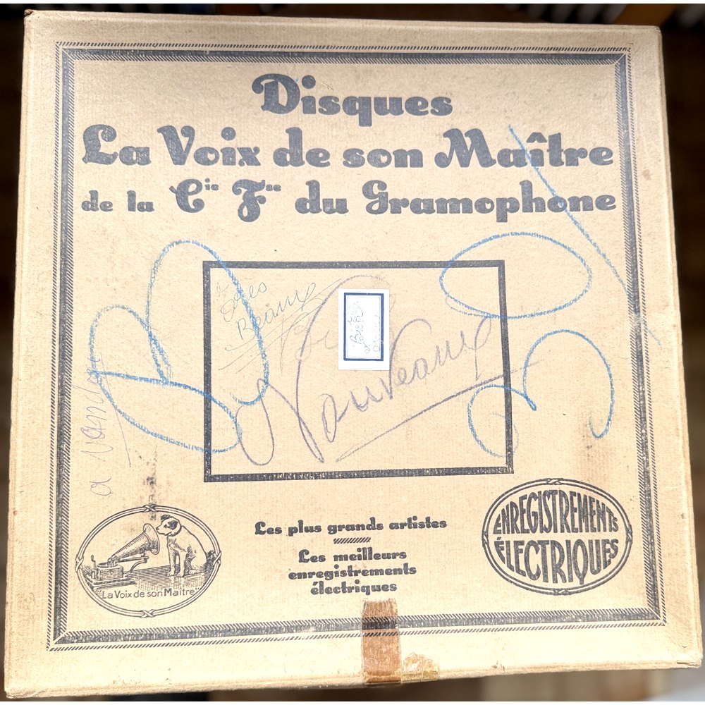 Coffrets de rangement pour disques 78 tours « La Voix de son Maître » et « Kalliope »
